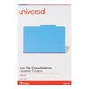 Universal Pressboard Classification Folder 8-1/2 x 14", Green, PK10 UNV10311
